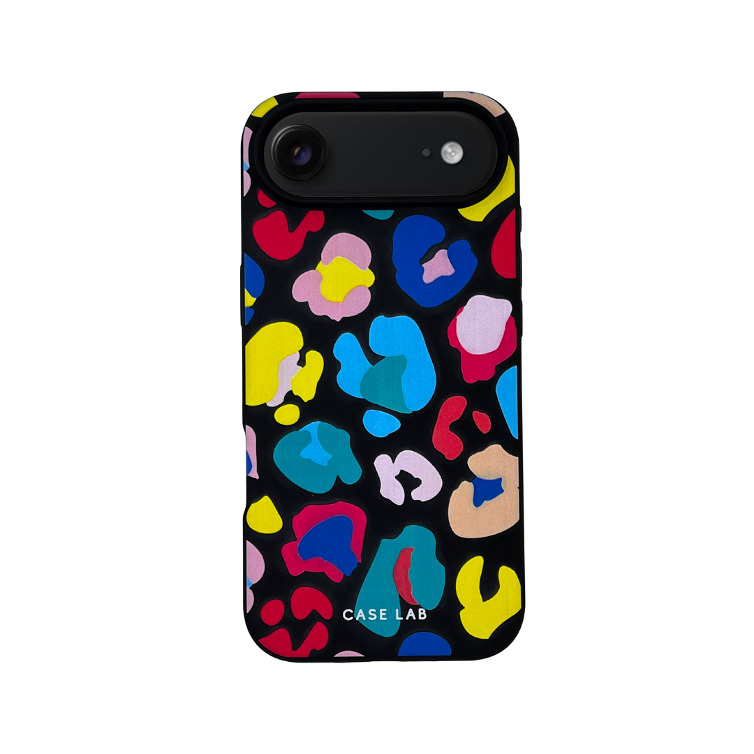 MIDNIGHT BLACK MULTI LEOPARD PHONE CASE