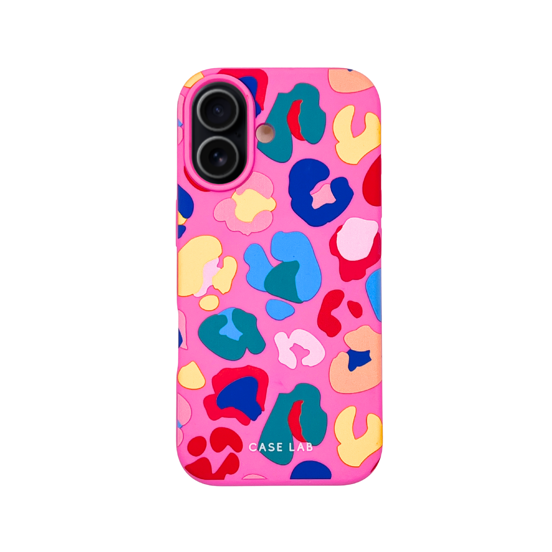 CANDY PINK MULTI LEOPARD PHONE CASE