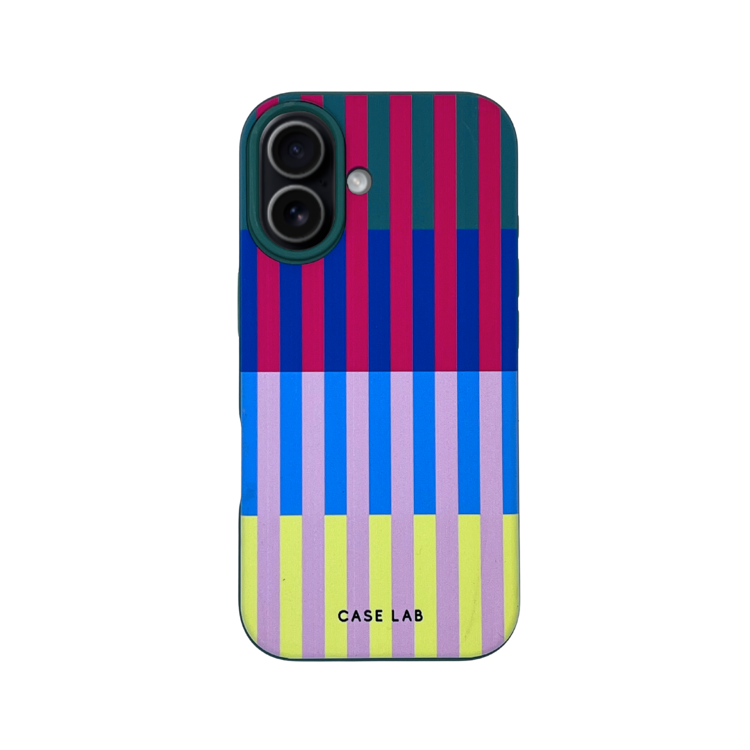 LAKE GREEN MULTI STRIPE PHONE CASE