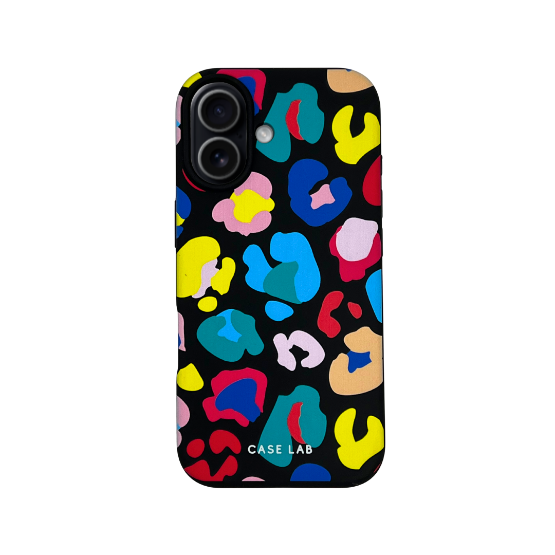 MIDNIGHT BLACK MULTI LEOPARD PHONE CASE