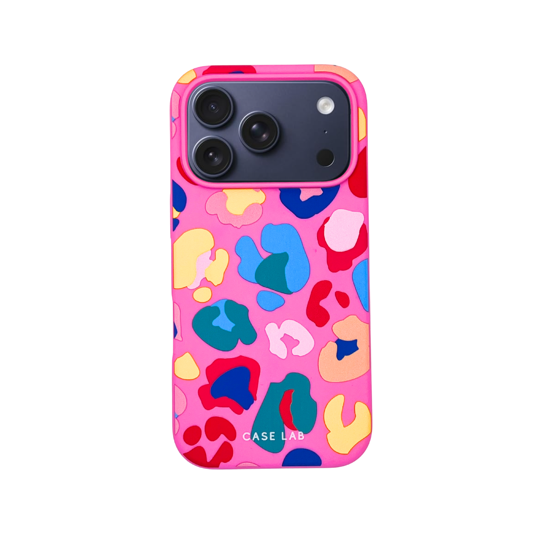 CANDY PINK MULTI LEOPARD PHONE CASE