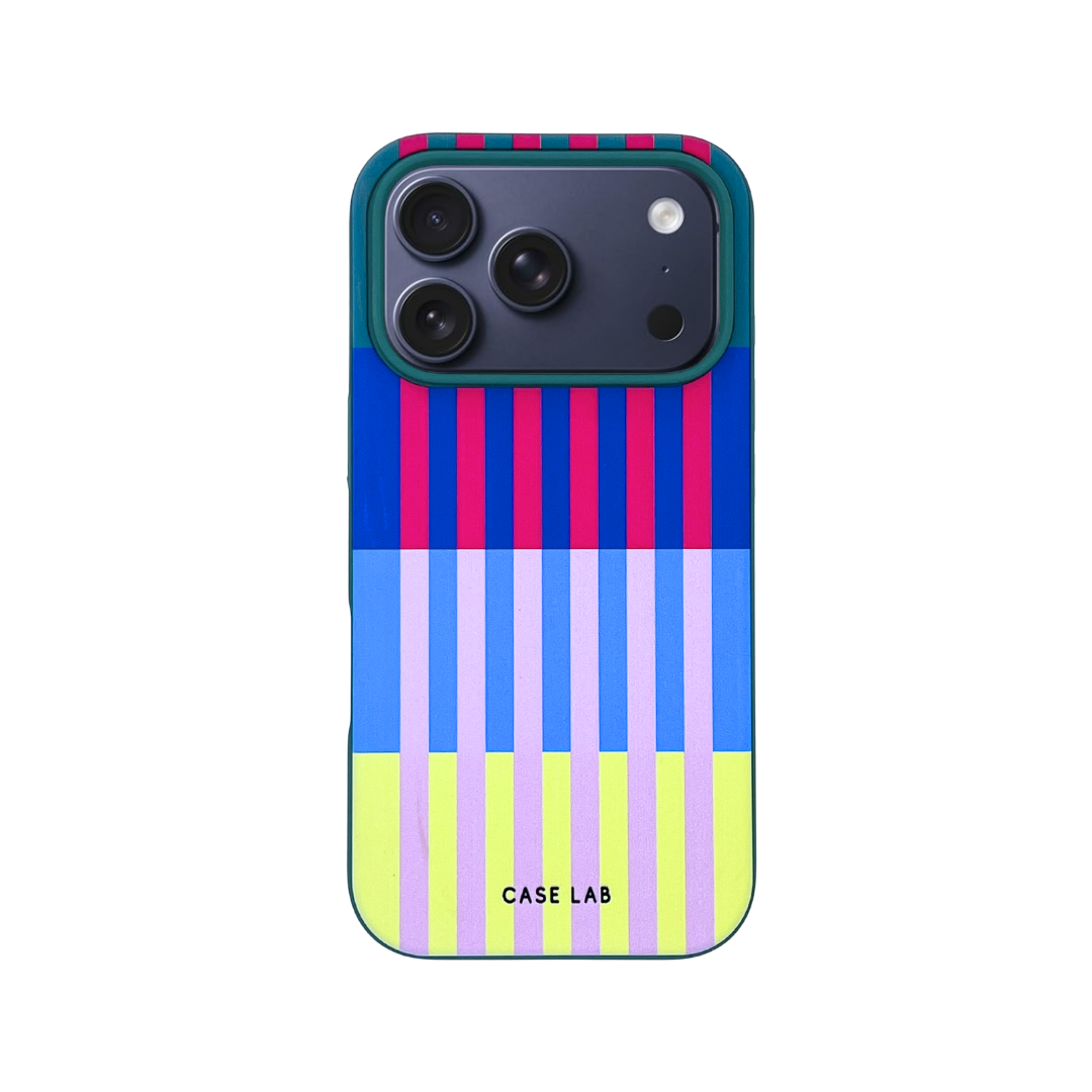LAKE GREEN MULTI STRIPE PHONE CASE